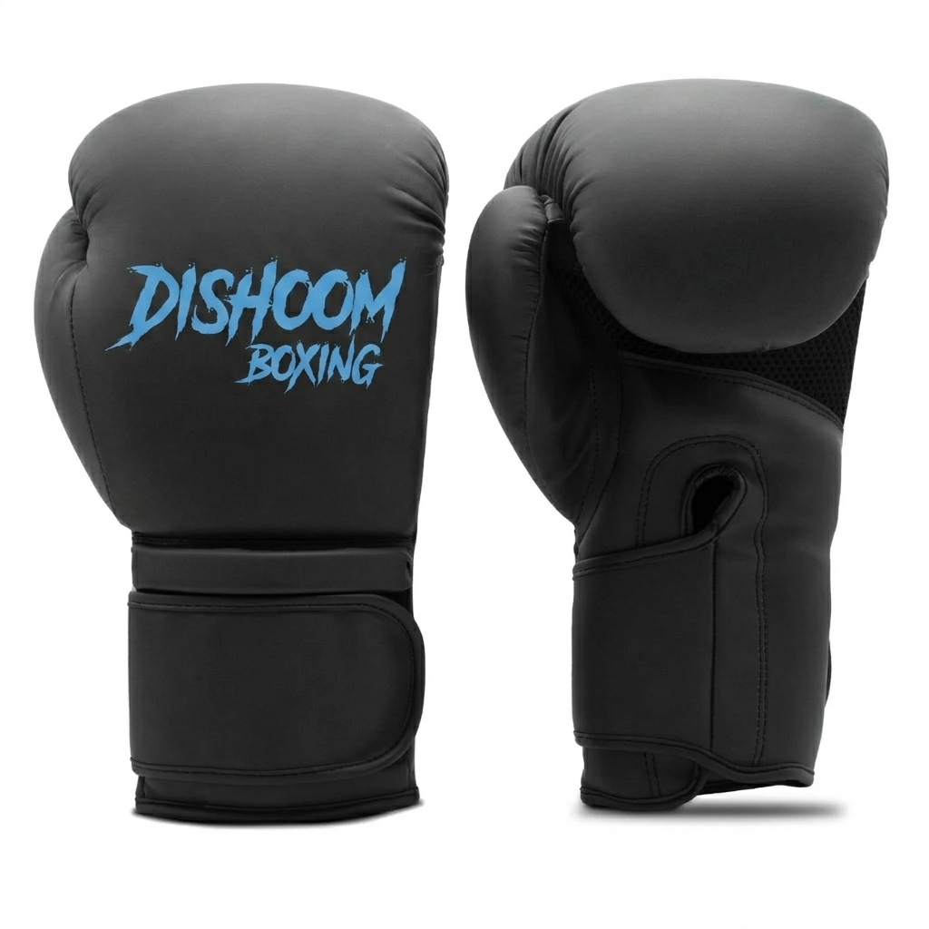 Premium Custom Matte Black Boxing Gloves – Dishoom Boxing Training & Sparring Gear