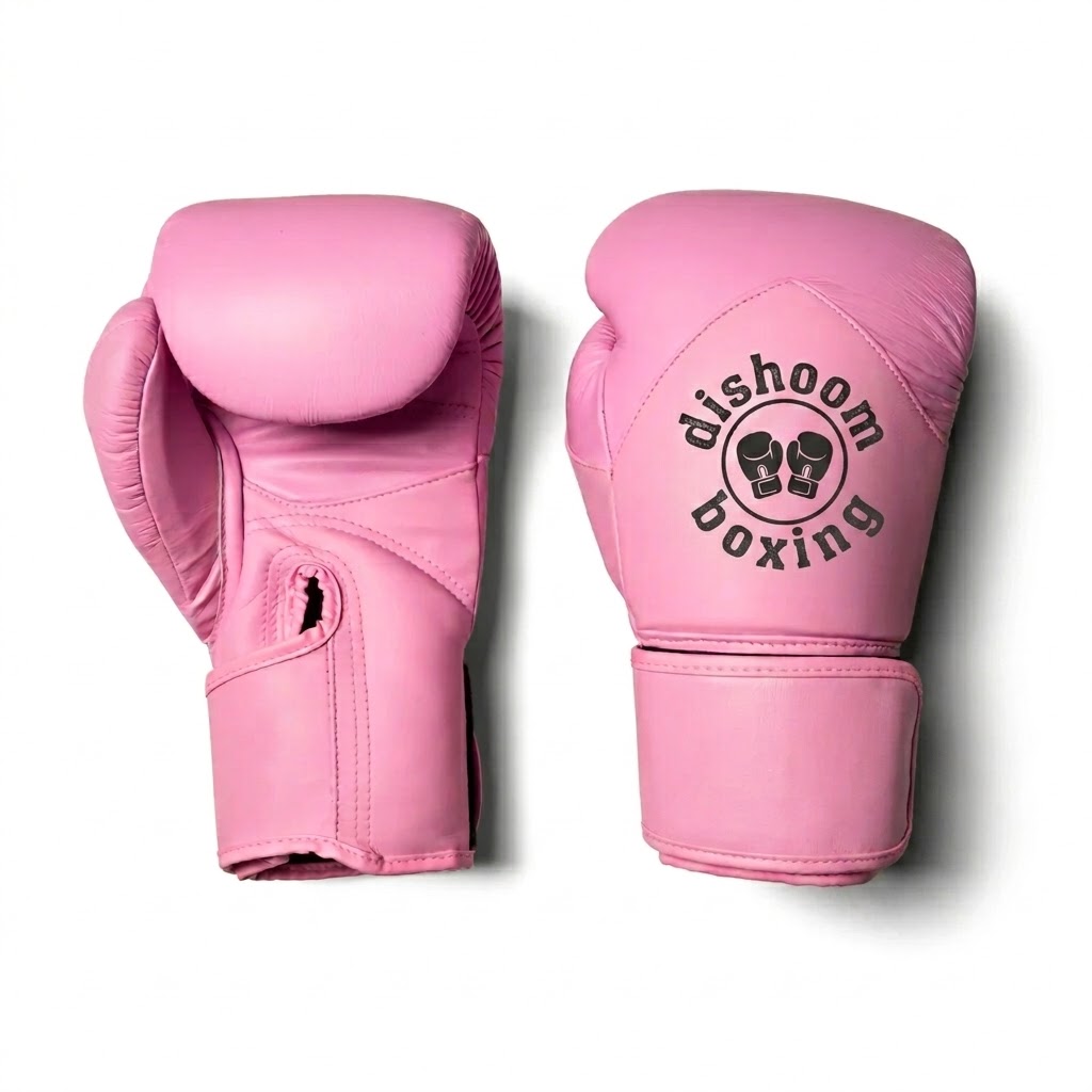 Pink Leather Muay Thai & Boxing Gloves – Dishoom Boxing Premium Edition