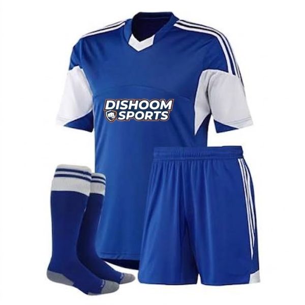 Dishoom Sports Blue and White Soccer Uniform Set | Premium Team Kit